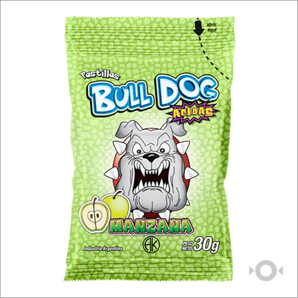 PASTILLAS BULL DOG MANZANA ACIDA